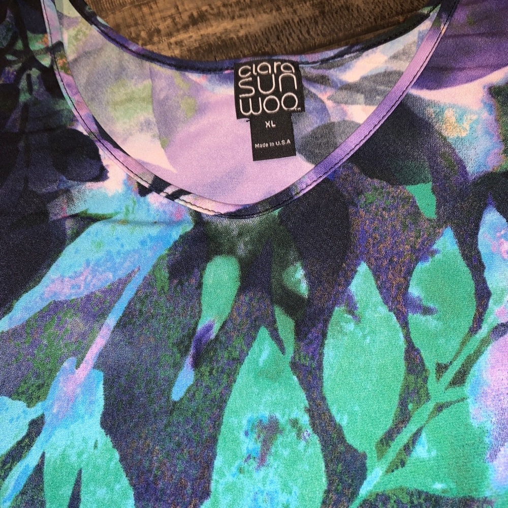 Clara Sun Woo colorful tunic. XL NWOT